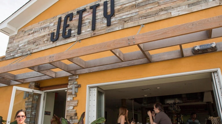Jetty is a restaurant in Long Beach with a large...