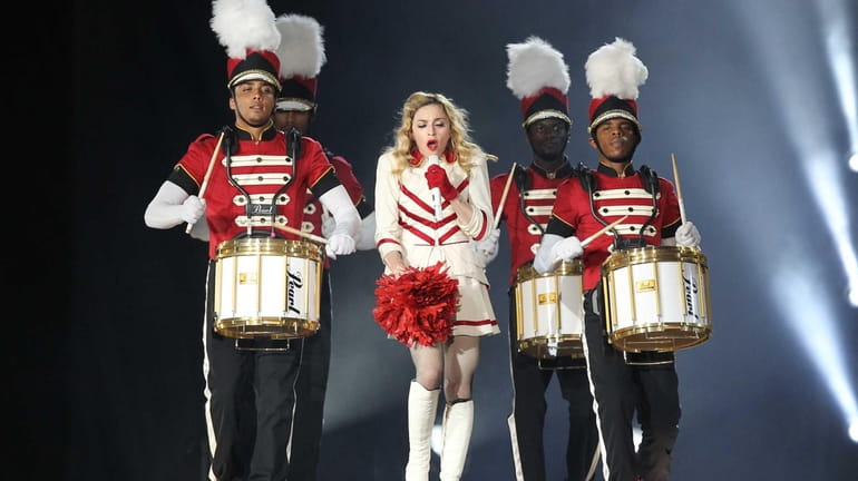 Madonna performs during her MDNA tour in Nice, France. (Aug....