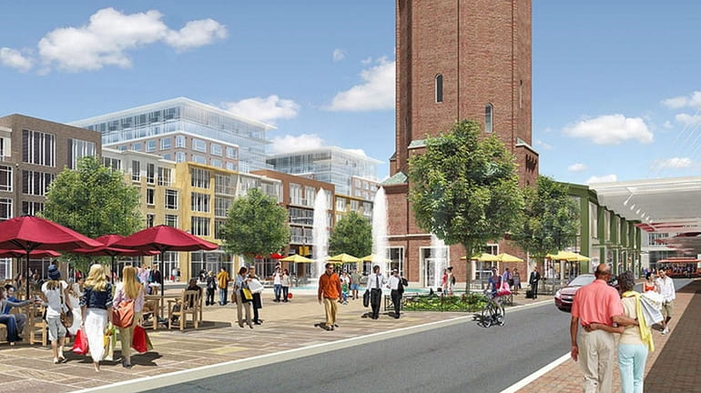 A rendering of the Heartland Town Square project proposed for...