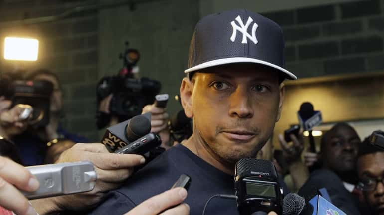 Alex Rodriguez, who is on the disabled list after hip...