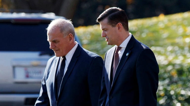 Officials say White House chief of staff John Kelly has...
