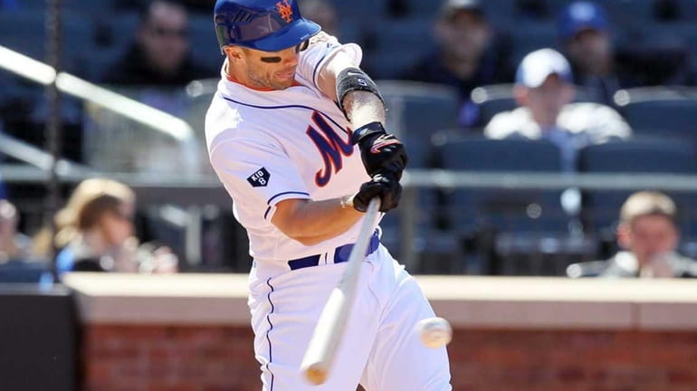 David Wright connects on a sixth inning base hit against...