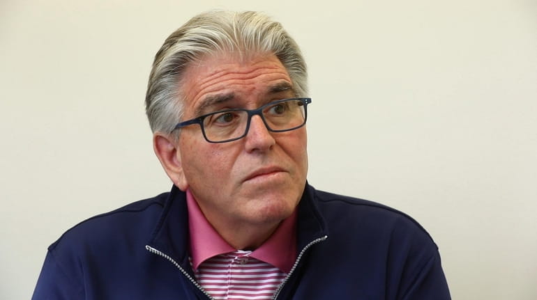 Mike Francesa during an interview at WFAN studios on Thursday,...