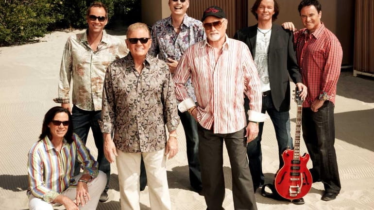 The Beach Boys, from left, who are touring for their...