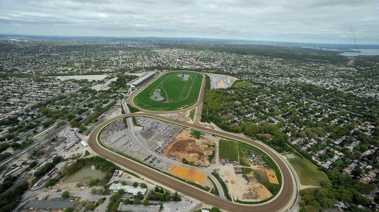 An aerial view of Belmont Racetrack in Elmont. (May 11,...