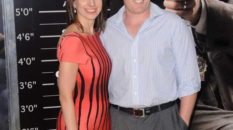 Sarah Hughes and Andrew Giuliani attend the New York premiere...