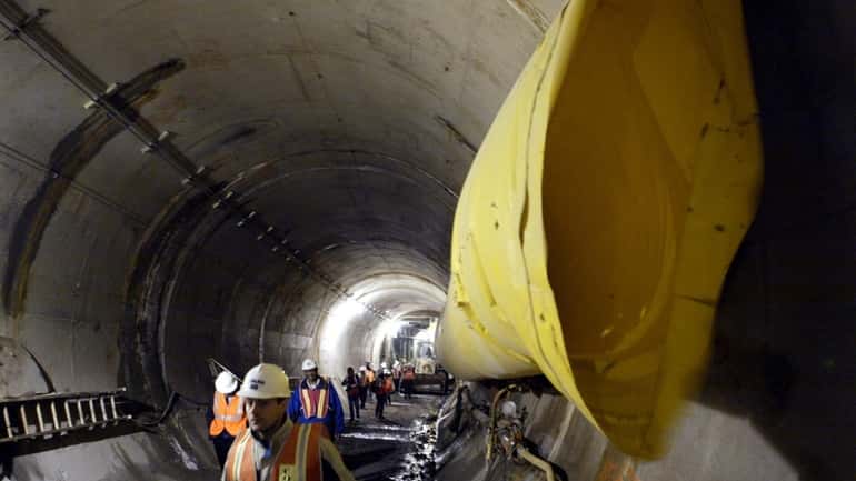 Early tunnel work for major East Side Access project that...