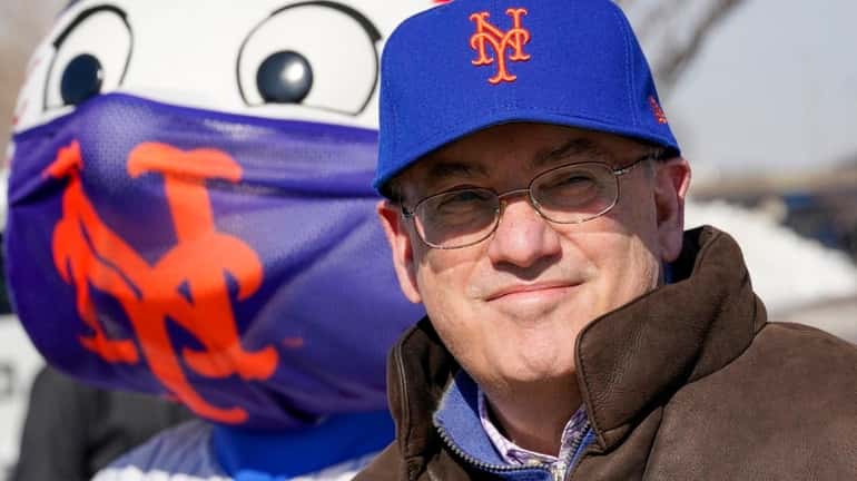 New York Mets owner Steve Cohen attends a news conference...