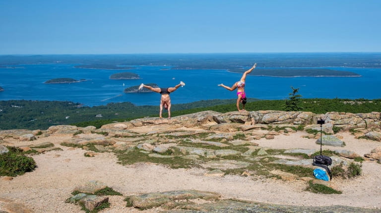The top of Cadillac Mountain in Acadia National Park, Maine.