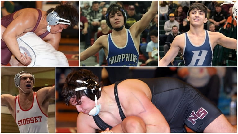 Clockwise, from top left: Justin Soriano of Clarke, Frankie Volpe...