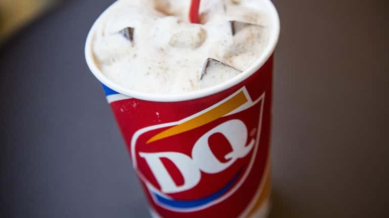  A S'mores flavored blizzard is seen at a Dairy Queen.