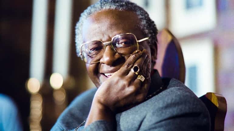 Nobel laureate Archbishop Desmond Tutu in Johannesburg, South Africa, in August...