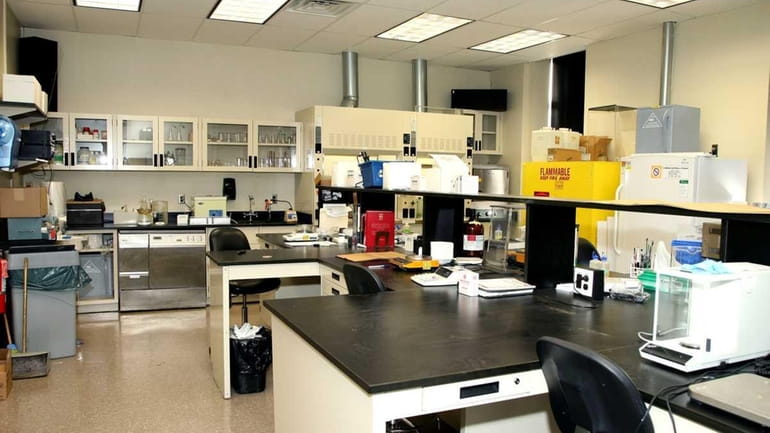 A file photo of the Nassau County police crime lab...