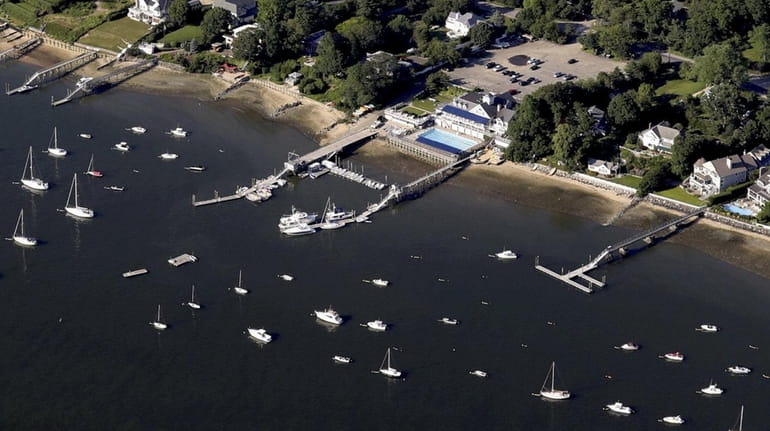 Northport Harbor in this aerial picture on July 1, 2019. Northport Harbor...