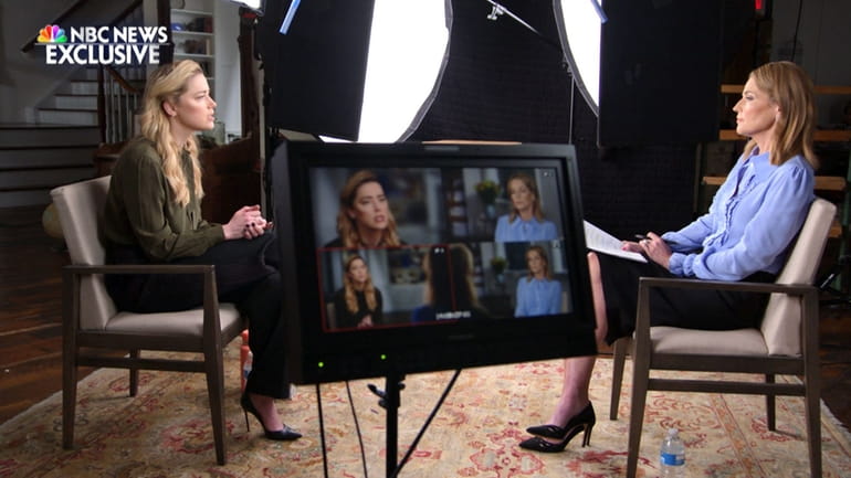 Amber Heard sat down with NBC News’ Savannah Guthrie in...