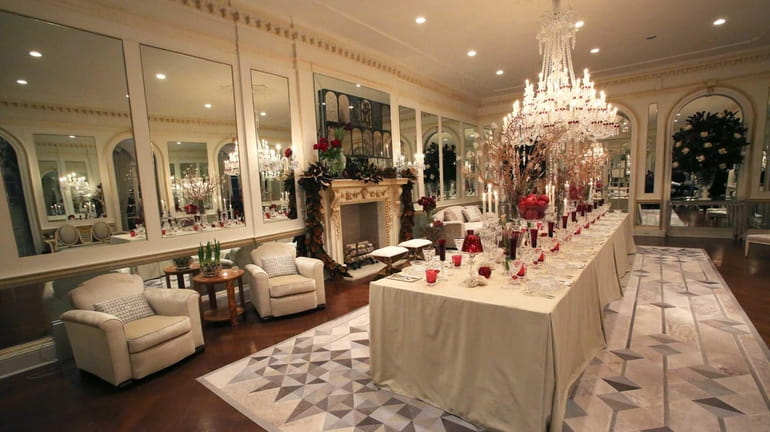 Manhattan-based Amy Lau Design's living room turned dining room.