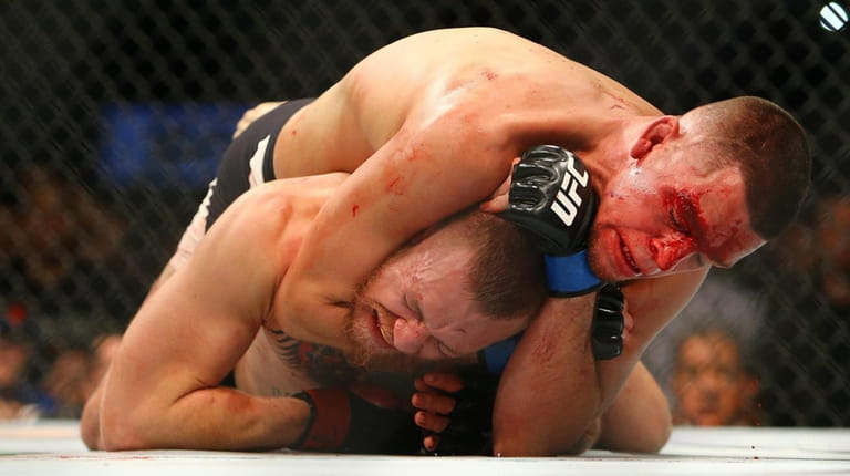 Conor McGregor vs. Nate Diaz at UFC 196.