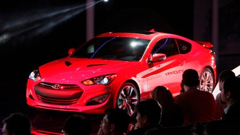 The Hyundai Genesis Coupe is unveiled at the North American...