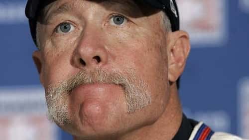 Baseball Hall of Fame electee Goose Gossage answers a question...