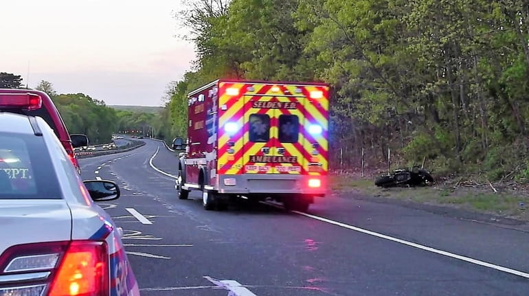 A woman was killed after she lost control of her motorcycle...