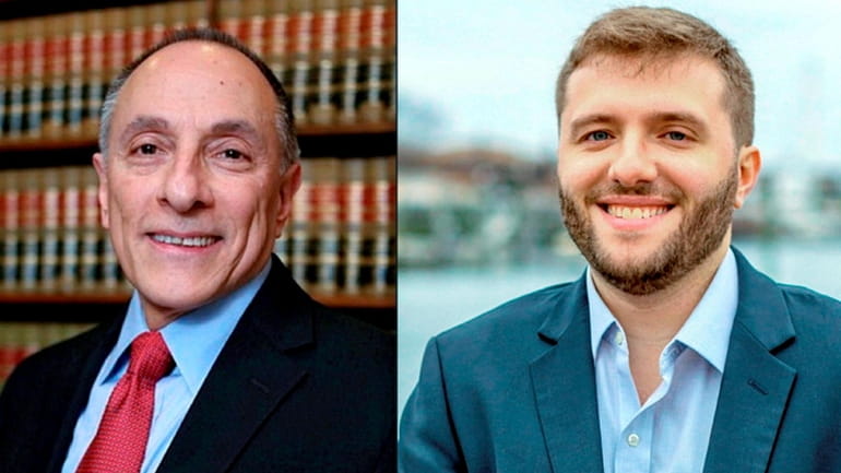 Republican Michael Giangregorio, left, and Democrat Robert Miles are candidates for Nassau...