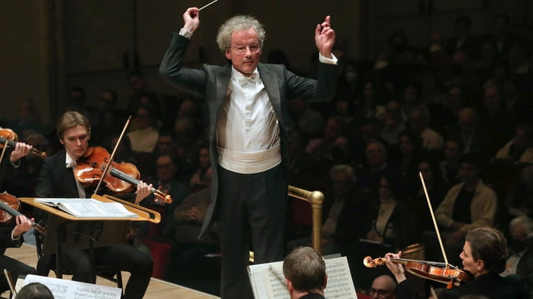 This image released by Carnegie Hall shows conductor Franz Welser-Möst...