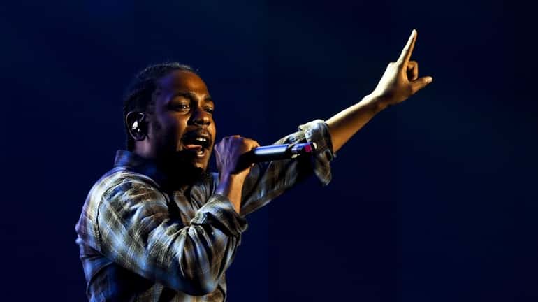 Rapper Kendrick Lamar performs during a concert at Super Rock...
