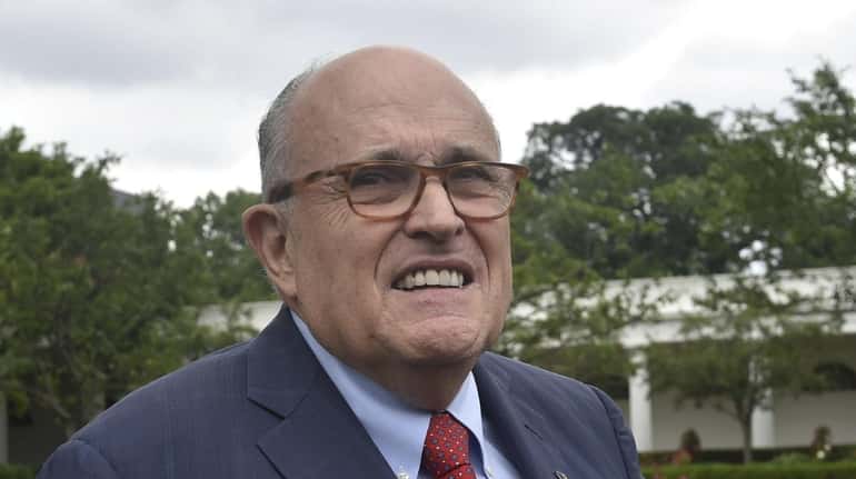 President Donald Trump's lawyer, Rudy Giuliani, in Washington on May 30.