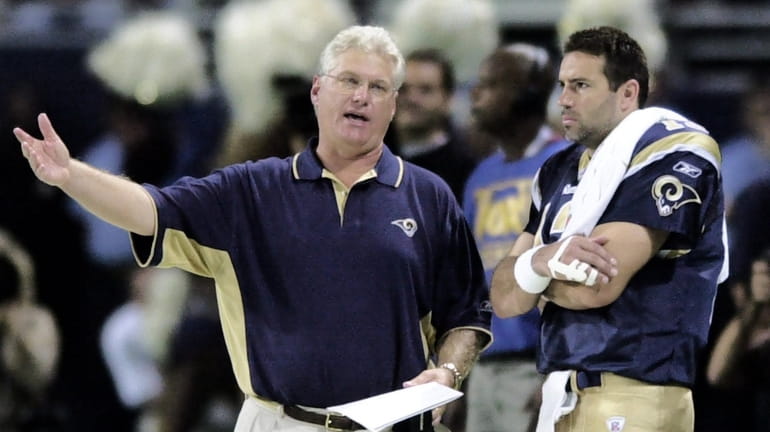 Mike Martz was head coach of the St. Louis Rams...