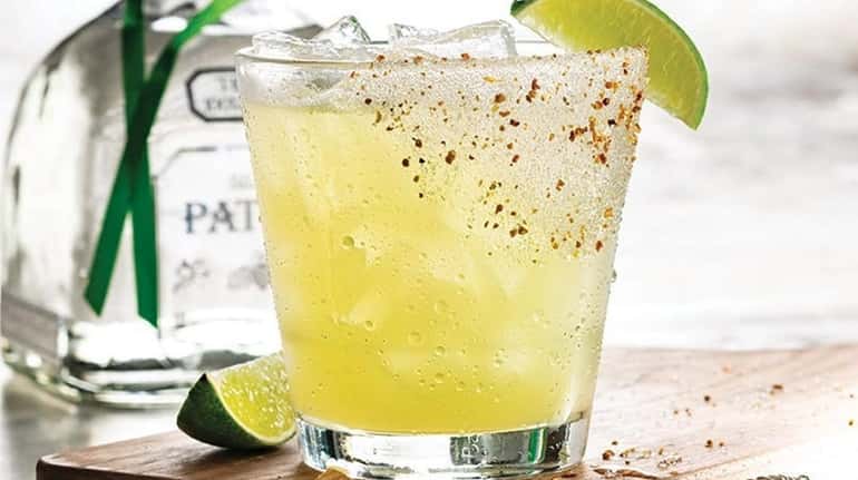 A margarita made with Patron tequila, the January drink of...