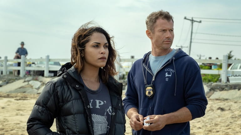 Monica Raymund plays Jackie Quiñones and James Badge Dale plays Ray...