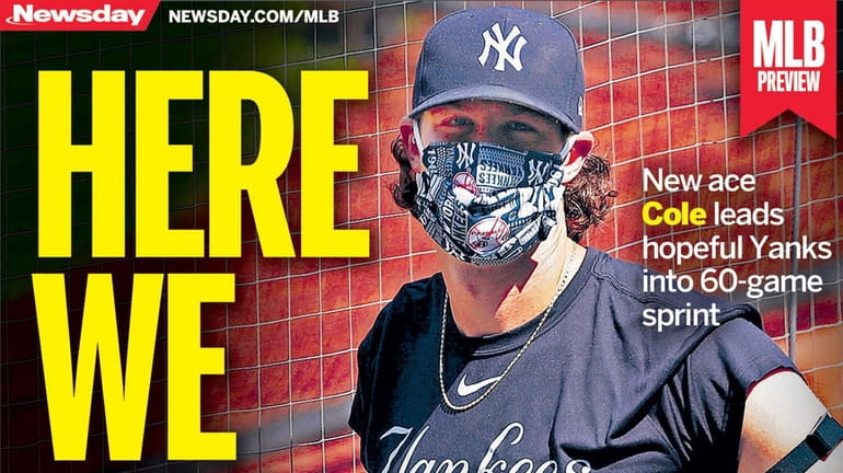 The cover for Newsday's 2020 MLB preview special section in...