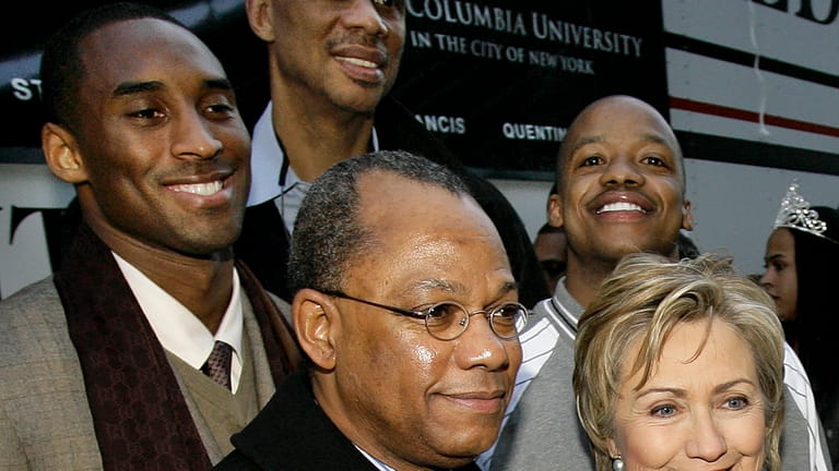 From left, Kobe Bryant, Kareem Abdul-Jabbar, Rev. Calvin O. Butts,...