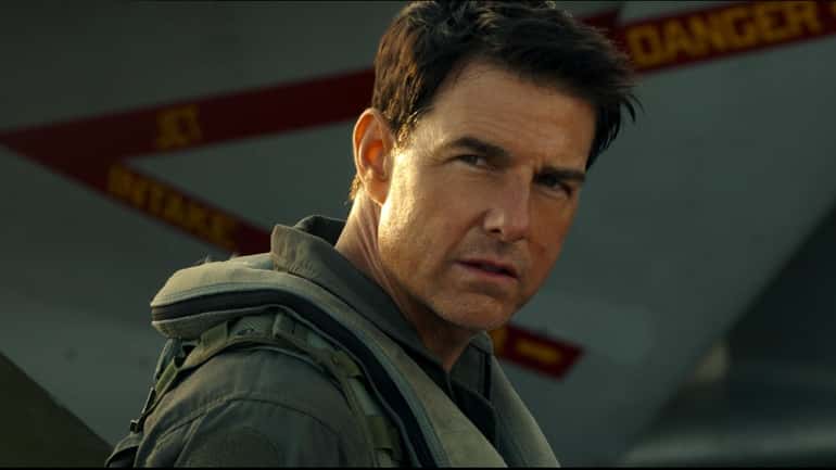 Tom Cruise plays Capt. Pete "Maverick" Mitchell in "Top Gun:...