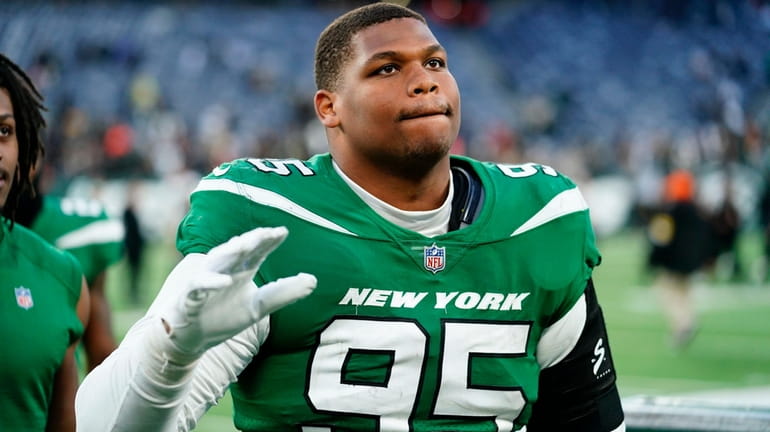 The Jets' Quinnen Williams on Dec. 12, 2021.