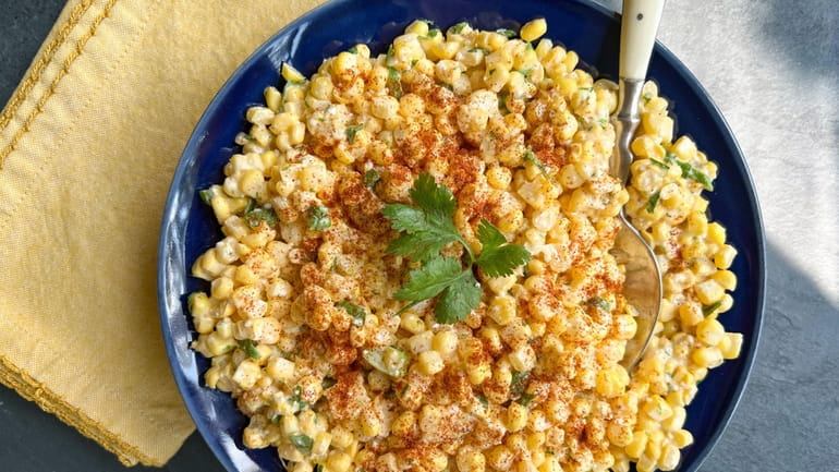 Fresh corn is the basis for this summer side dish...