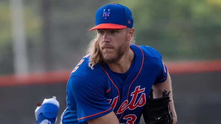 Noah Syndergaard gets some work on the mound at spring...