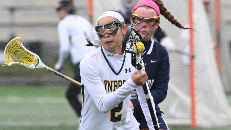 Sara Curley of Lynbrook in action against Oceanside on Saturday,...