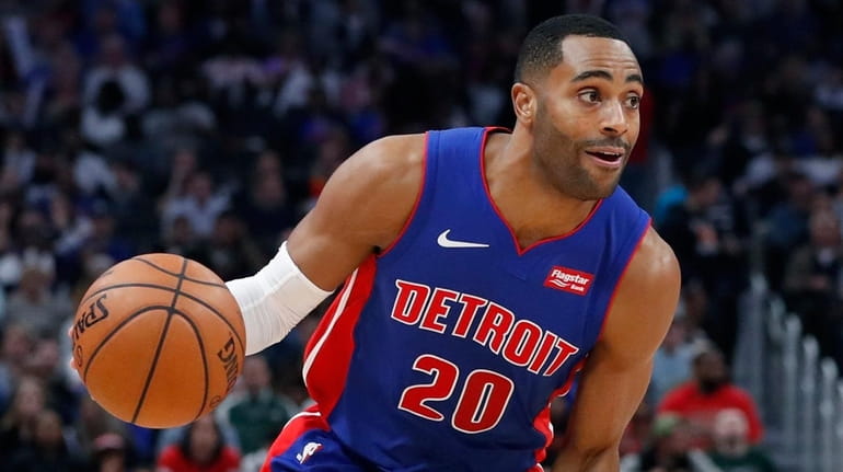 Pistons guard Wayne Ellington during the second half of Game...
