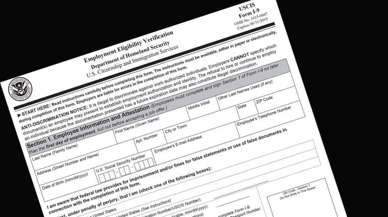 Form I-9 is used to verify employees' identity and eligibility...