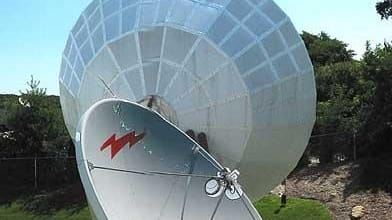 Globecomm satellite dishes