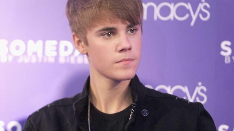 Justin Bieber attends the Justin Bieber fragrance launch at Macy's...