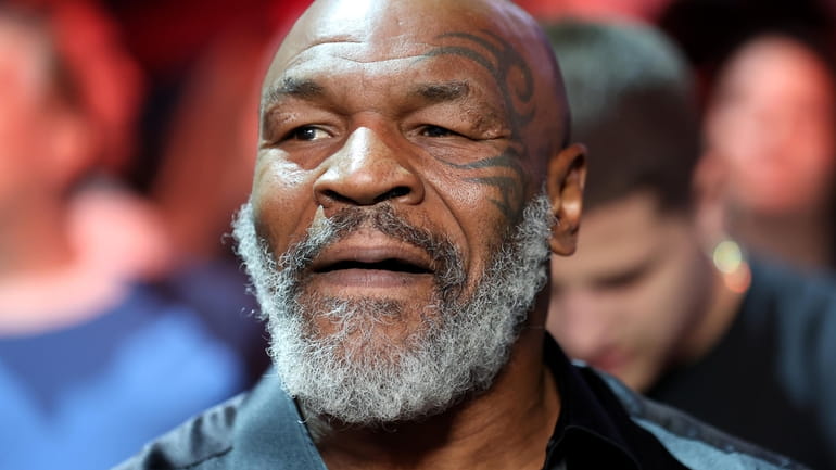 Mike Tyson, seen in May, took to social media over...