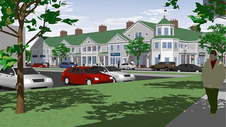 An artist's rendering of the proposed "Sandy Hills" development in...