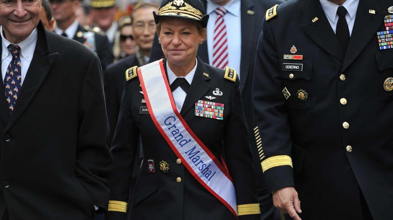 Grand Marshal retired US Army General Ann Dunwoody, the first...