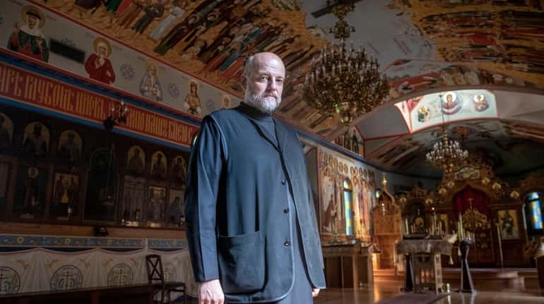 The Rev. Serafim Gan is seen Monday at St. Seraphim Russian...