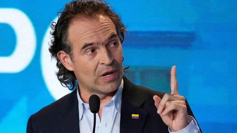 Federico Gutierrez, presidential candidate representing the Team for Colombia coalition,...