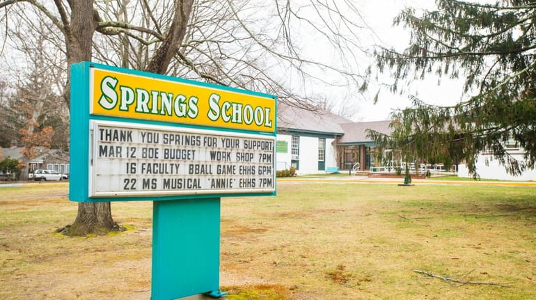 Renovations at the Springs School in East Hampton will be...