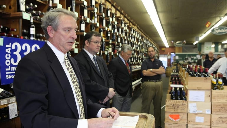 Ed Wassmer, owner of Young's Fine Wines & Spirits, speaks...