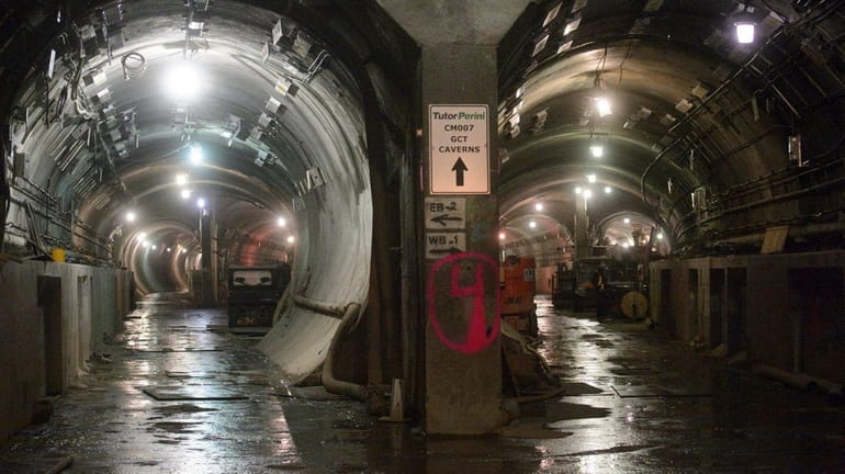 A section of Long Island Rail Road tunnels that will...